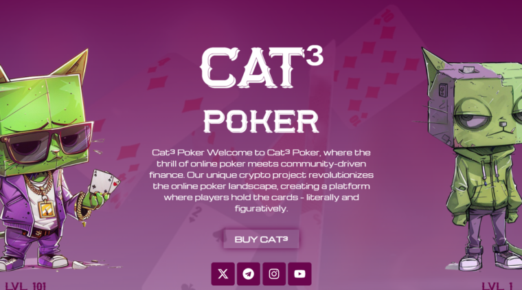 Cat³ Poker ICO Presale Listed on ICO Gem Hunters Cat³ Poker ICO Presale Listed on ICO Gem Hunters